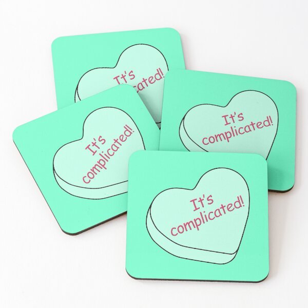 Item preview, Candy Hearts - Its Complicated, Green designed and sold by LaRoach Digital Arts.