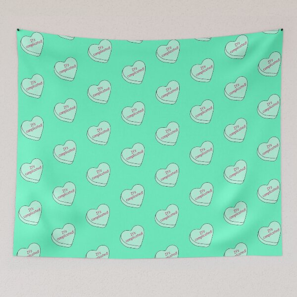 Item preview, Candy Hearts - Its Complicated, Green designed and sold by LaRoach Digital Arts.