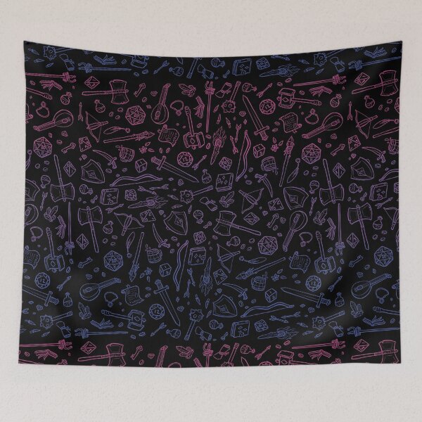 Item preview, DnD Pattern Bi Flag 2 designed and sold by Alexa Martin.