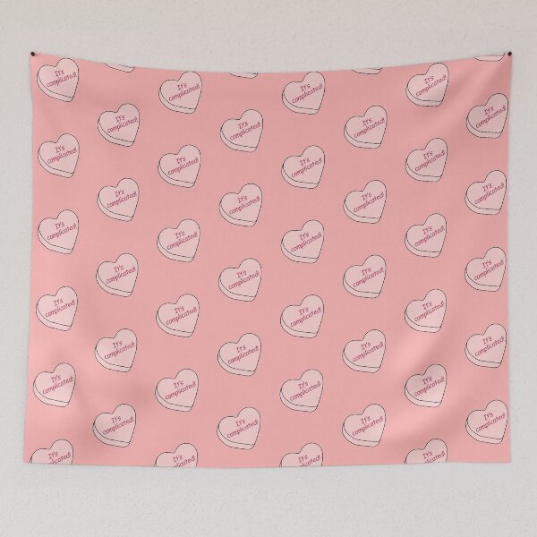 Item preview, Candy Hearts - Its Complicated, Peach designed and sold by LaRoach Digital Arts.