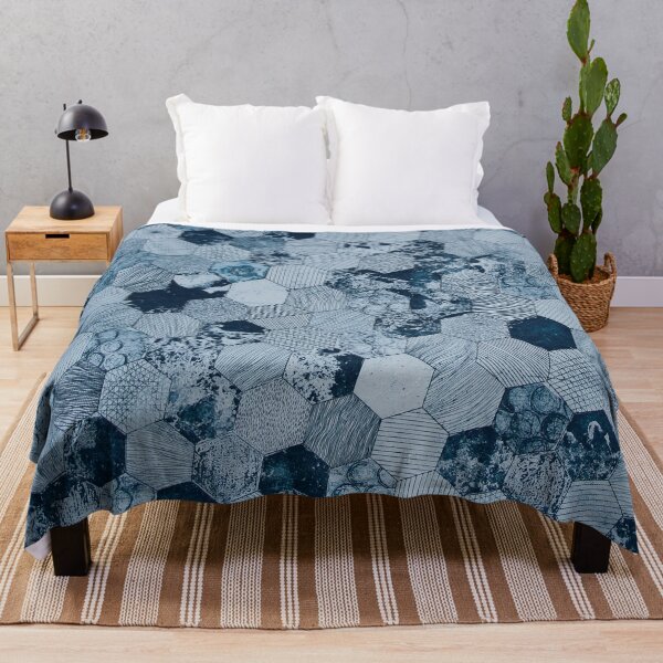 Item preview, Blue Hexagons designed and sold by Koala Closet.