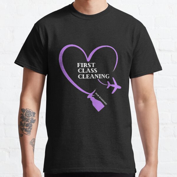 Item preview, First Class Cleaning Inspirational Housekeeping Gift designed and sold by chkokis Clothing.