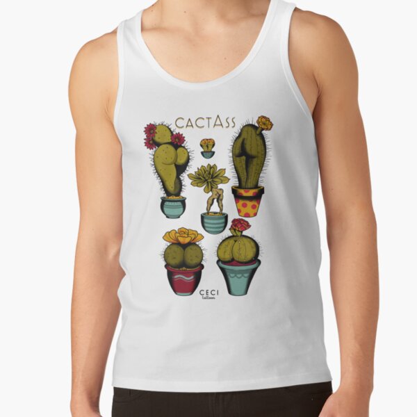 CactAss tattoo flash Tank Top