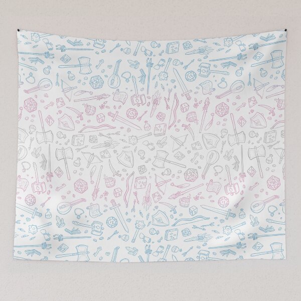 Item preview, DnD Pattern Trans Flag designed and sold by Alexa Martin.
