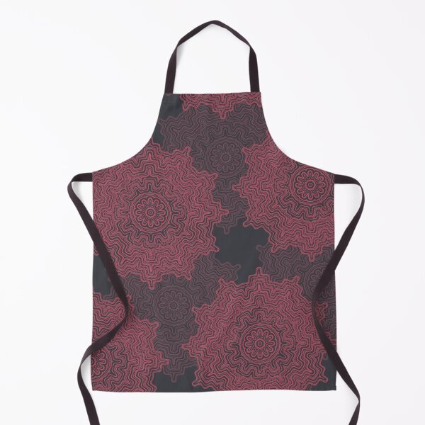 Item preview, Farrow Ball Scotch Blue and Lake Red Aztec Mandala Design 2 designed and sold by AuraTherapeia.