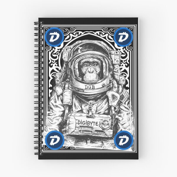 Item preview, Digibyte DGB Cryptocurrency Space Monkey Art designed and sold by Bitcoin-Fashion.