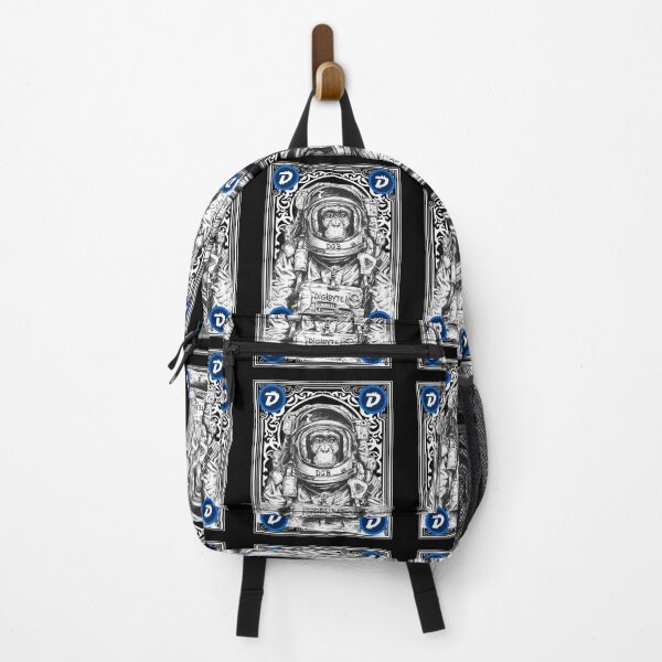 Item preview, Digibyte DGB Cryptocurrency Space Monkey Art designed and sold by Bitcoin-Fashion.