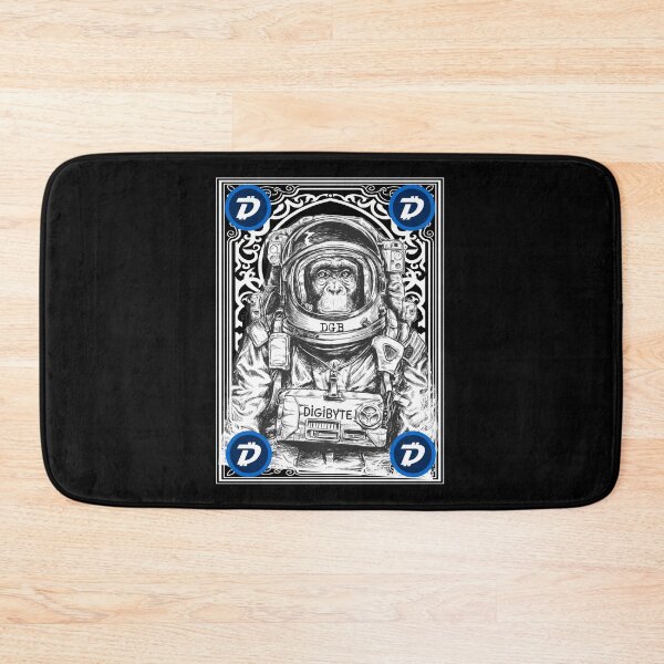 Item preview, Digibyte DGB Cryptocurrency Space Monkey Art designed and sold by Bitcoin-Fashion.