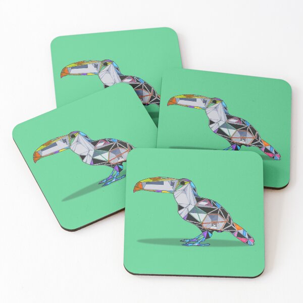 Item preview, colorful geometric tucan art designed and sold by dominic0925.