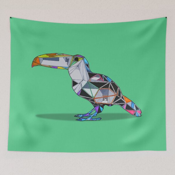 Item preview, colorful geometric tucan art designed and sold by dominic0925.