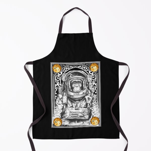 Item preview, Dogecoin DOGE Cryptocurrency Space Monkey Art designed and sold by Bitcoin-Fashion.