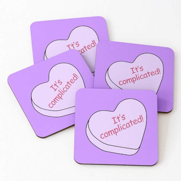 Item preview, Candy Hearts - Its Complicated, Purple designed and sold by LaRoach Digital Arts.