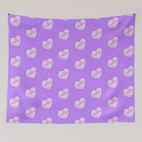 Item preview, Candy Hearts - Its Complicated, Purple designed and sold by LaRoach Digital Arts.