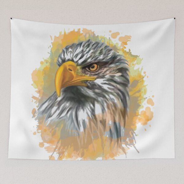 Item preview, Colorful Eagle Head Artwork designed and sold by mouad naouiri.