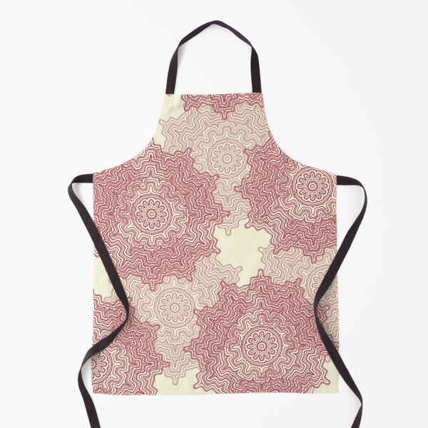 Item preview, Farrow Ball Snow White and Lake Red Aztec Mandala Design 2 designed and sold by AuraTherapeia.