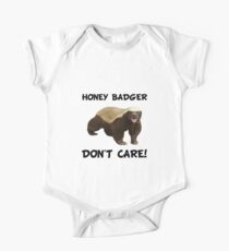 Honey Badger Don't Care Short Sleeve Baby One-Piece