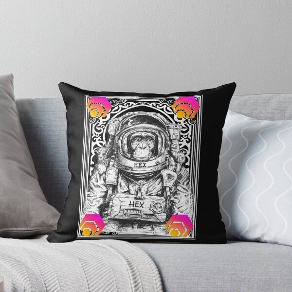 Item preview, HEX Cryptocurrency Space Monkey Art designed and sold by Bitcoin-Fashion.