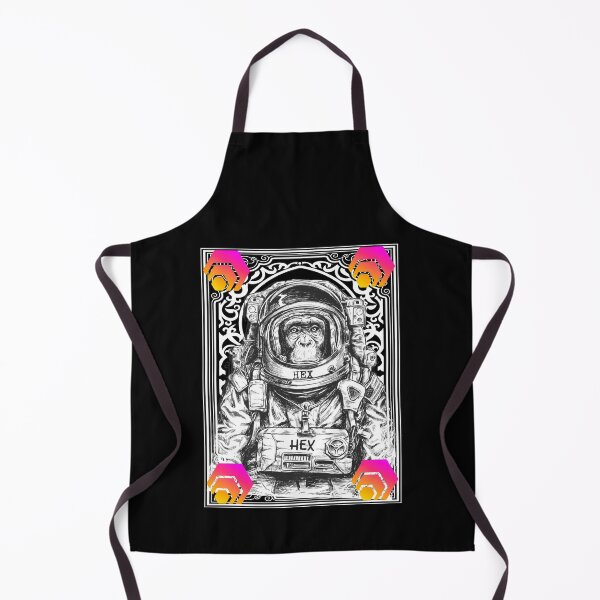 Item preview, HEX Cryptocurrency Space Monkey Art designed and sold by Bitcoin-Fashion.