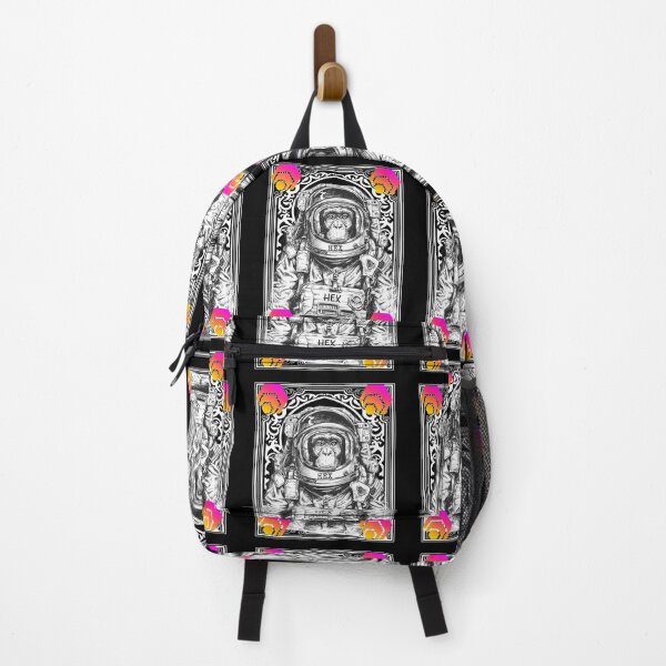 Item preview, HEX Cryptocurrency Space Monkey Art designed and sold by Bitcoin-Fashion.
