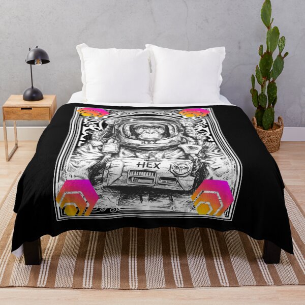 Item preview, HEX Cryptocurrency Space Monkey Art designed and sold by Bitcoin-Fashion.