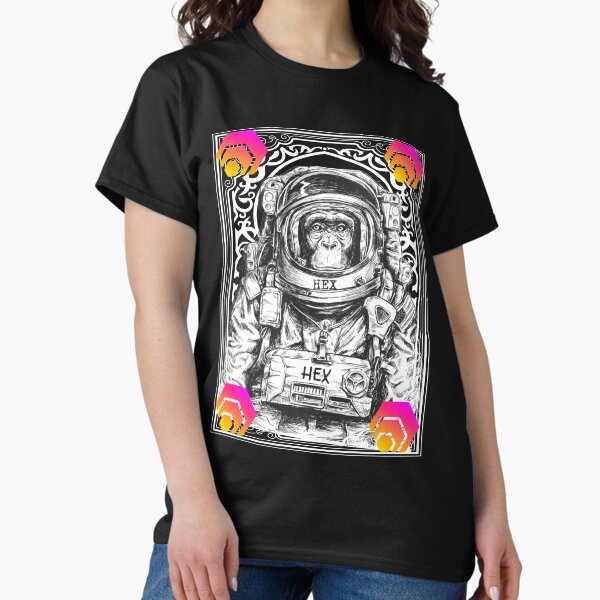 Artikel-Vorschau von HEX Cryptocurrency Space Monkey Art, designt und verkauft von Bitcoin-Fashion.
