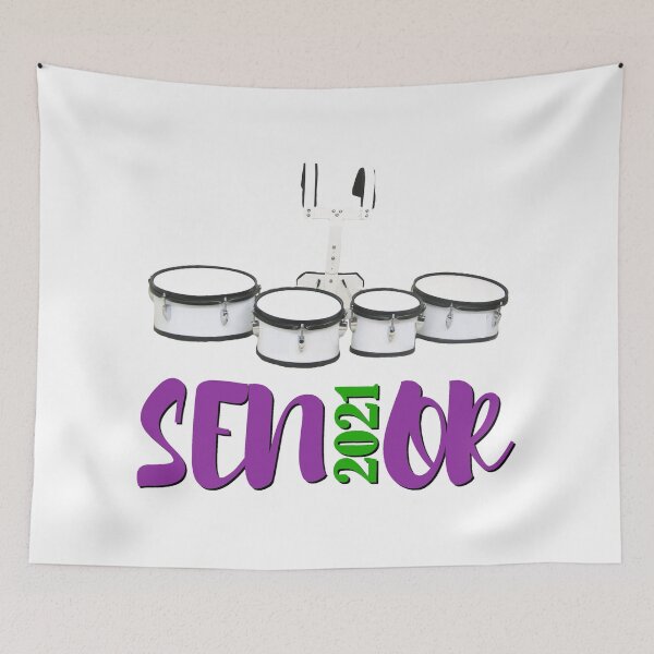 Item preview, Senior - Class of 2021 - Quads/Tenors designed and sold by BandMomDesigns.