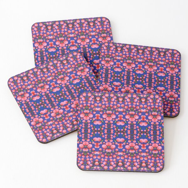Item preview, Flowery pink & blue pattern1 designed and sold by angran.