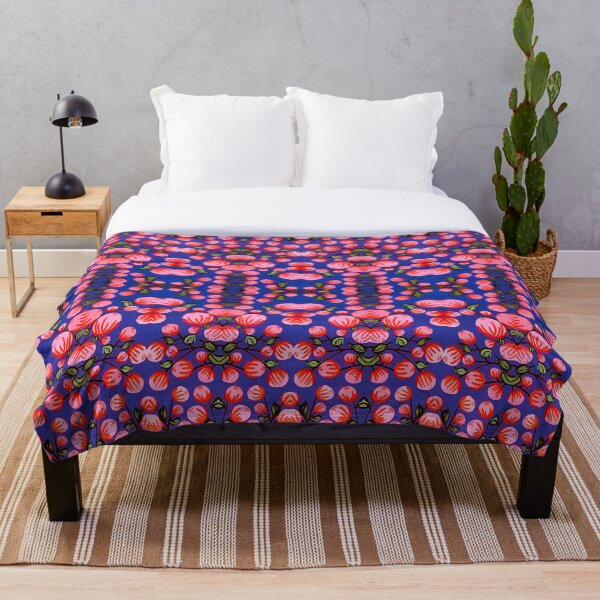 Item preview, Flowery pink & blue pattern1 designed and sold by angran.