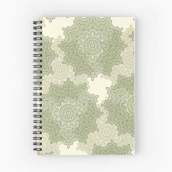 Item preview, Farrow Ball Snow White and Sap Green Aztec Mandala Design 2 designed and sold by AuraTherapeia.