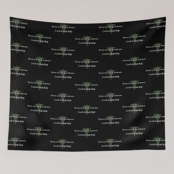 Item preview, Hunter Green Night Shift Nurse designed and sold by AllRyeTea.