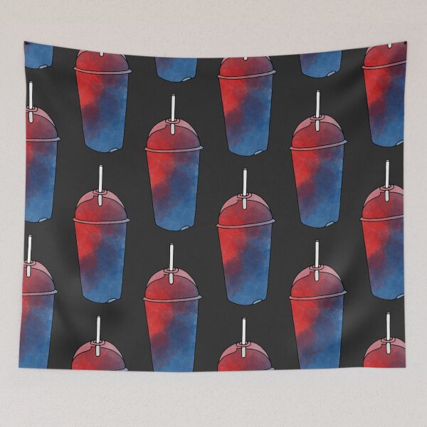Item preview, Red and Blue Slushie Watercolor designed and sold by murialbezanson.