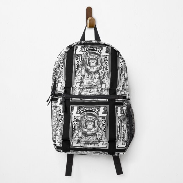 Item preview, Litecoin LTC Cryptocurrency Space Monkey Art designed and sold by Bitcoin-Fashion.