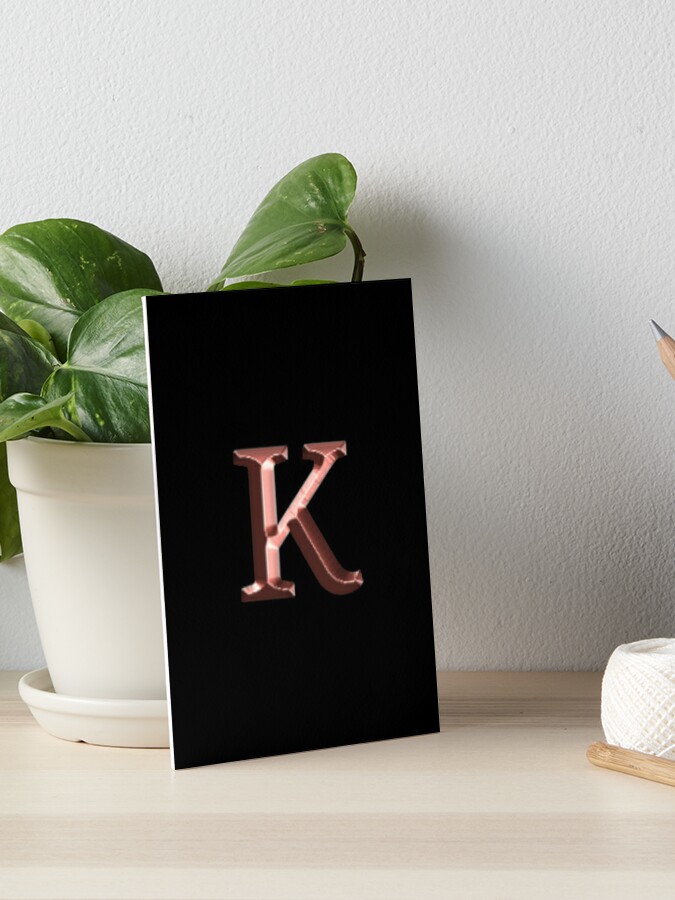 Rose Gold Upper Case Letter P Poster for Sale by molamode