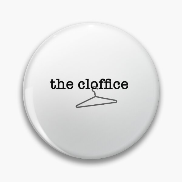 Item preview, the cloffice - black text with hanger designed and sold by 8PawsStudio.