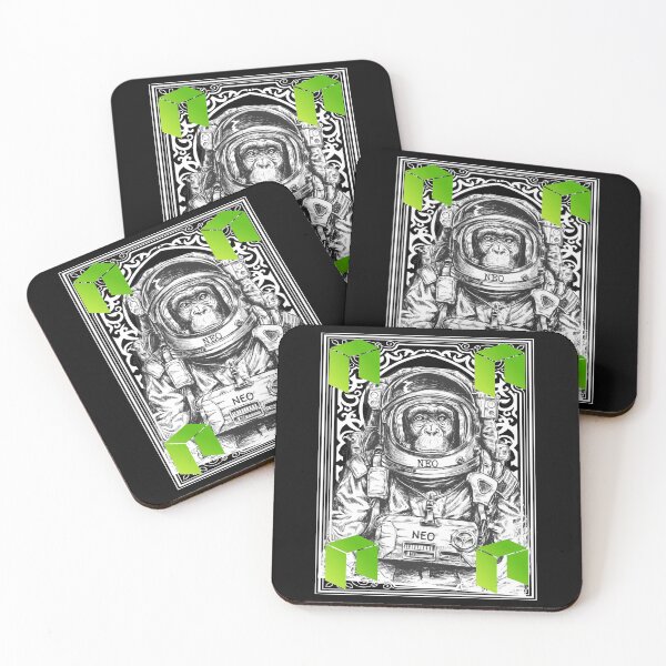 Item preview, NEO Cryptocurrency Space Monkey Art designed and sold by Bitcoin-Fashion.