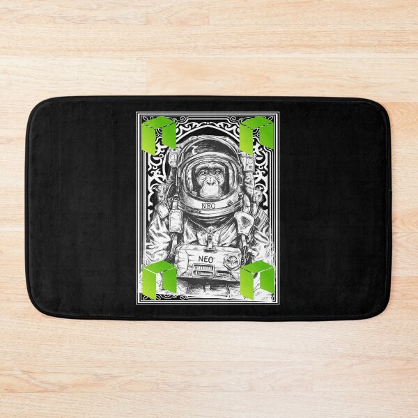 Item preview, NEO Cryptocurrency Space Monkey Art designed and sold by Bitcoin-Fashion.