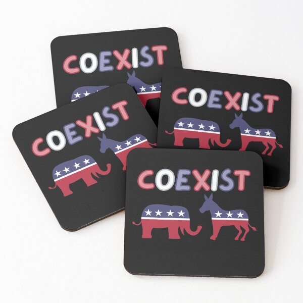 Item preview, Coexist - Political Parties designed and sold by StephenMollie.