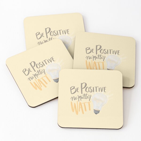 Item preview, Be Positive no matter WATT designed and sold by Aminah Eleonora.