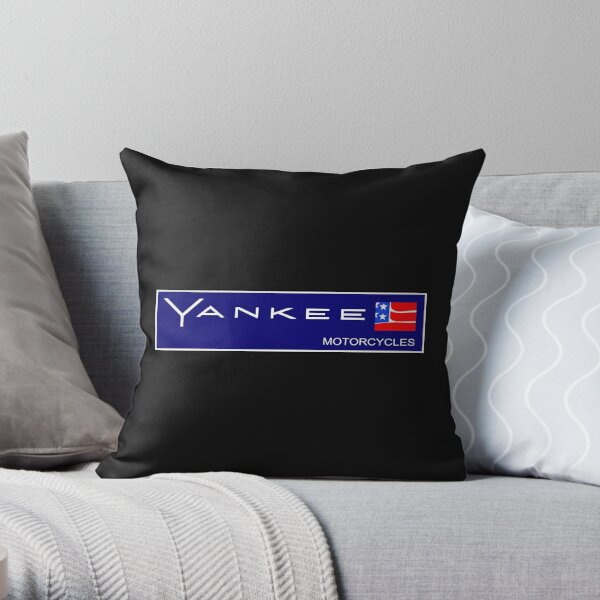 Yankee Motorcycles Throw Pillow