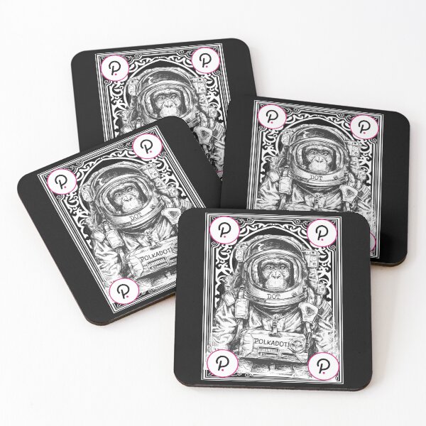 Item preview, Polkadot DOT Cryptocurrency Space Monkey Art designed and sold by Bitcoin-Fashion.