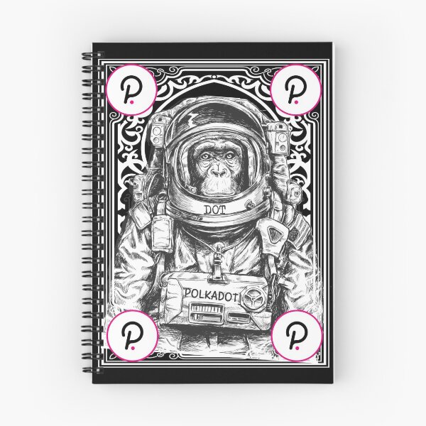 Artikelvorschau, Polkadot DOT Kryptowährung Space Monkey Art entworfen und verkauft von Bitcoin-Fashion.