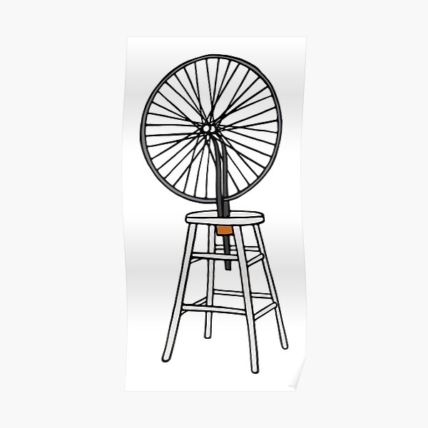 Bicycle Wheel Marcel Duchamp Poster