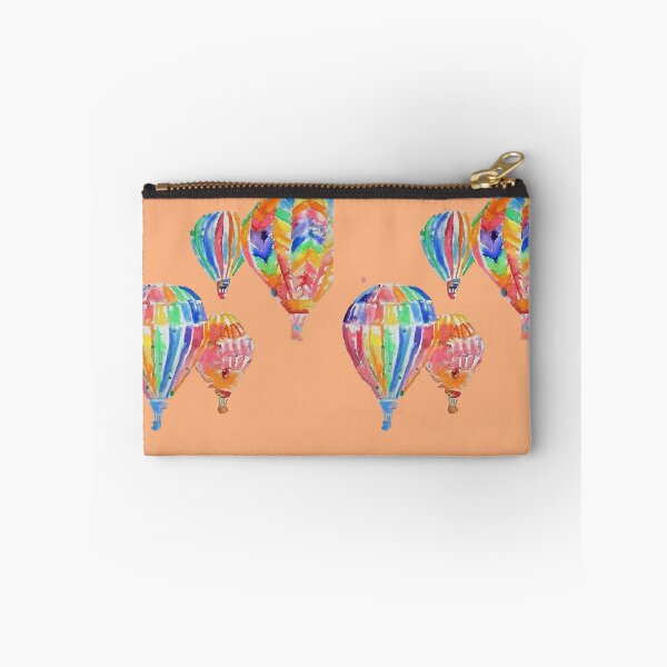 Item preview, Air Balloon Watercolor Painting on Apricot Orange Balloons designed and sold by Sarah  Rajkotwala.