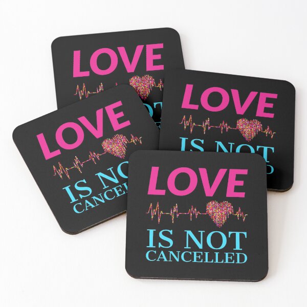Item preview, love is not cancelled.ecg tracing with a heart designed and sold by doctors-apparel.