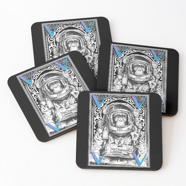 Item preview, VeChain VET Cryptocurrency Space Monkey Art designed and sold by Bitcoin-Fashion.
