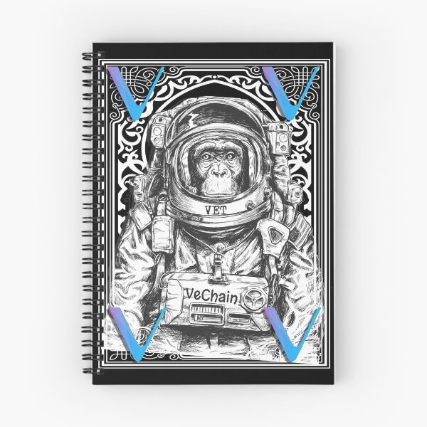 Item preview, VeChain VET Cryptocurrency Space Monkey Art designed and sold by Bitcoin-Fashion.