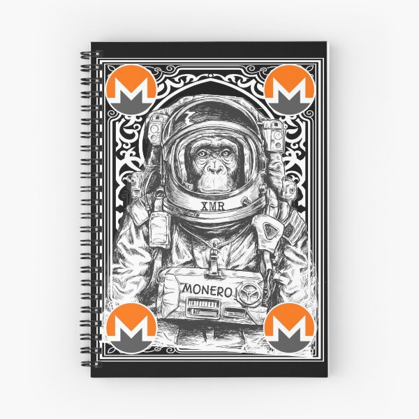 Item preview, Monero XMR Cryptocurrency Space Monkey Art designed and sold by Bitcoin-Fashion.