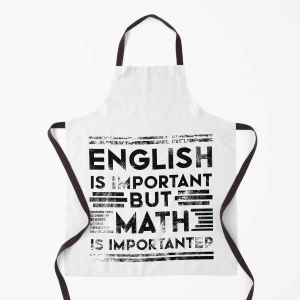 Item preview, English is Important But Math is Importanter Distressed Vintage Funny Math and Science Nerd Black Design designed and sold by Dexter Freeman.