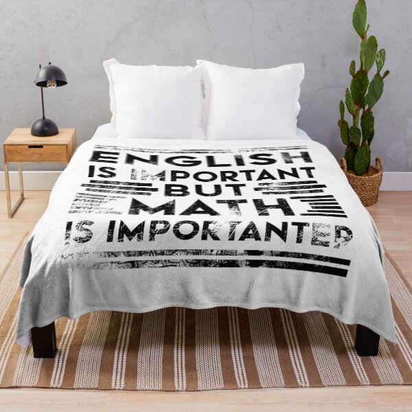 Item preview, English is Important But Math is Importanter Distressed Vintage Funny Math and Science Nerd Black Design designed and sold by Dexter Freeman.