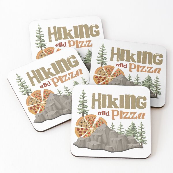 Item preview, Hiking And Pizza designed and sold by FiveDucklings.